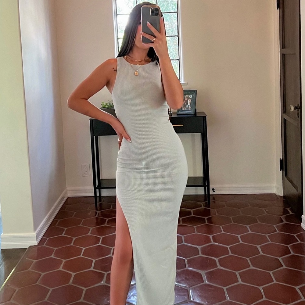 Sage dress from Lauras Boutique